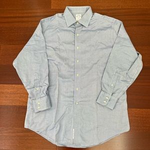 Brooks Brothers Blue Button Down 16 1/2 x 33